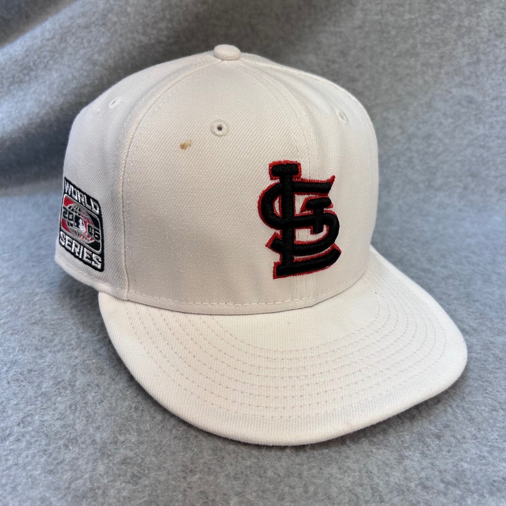 St. Louis Cardinals Mens White New Era Fitted 2006 World Series Hat 7 3/8